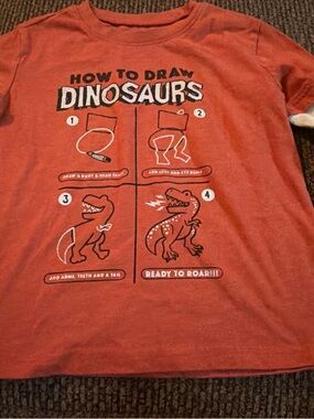 jumping beans Orange 'How to Draw Dinosaurs' Graphic Tee